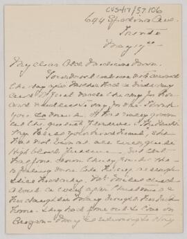 Letter to Harvey Cushing, May 17, 1925