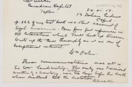 Letter to Thomas Willoughby Walker, July 24, 1917