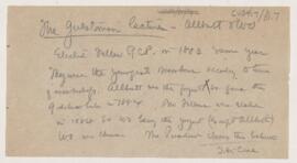 Cushing's notes, Fellow to the Royal College of Physicians, 1883-4