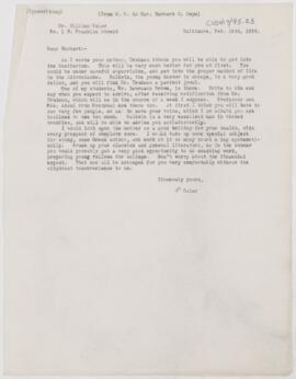 Letter to Herbert C. Gwyn, February 24, 1899