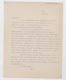 Letter to Henry Barton Jacobs, November 20, 1918