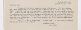 Letter to Grace W. Myers, April 26, 1917