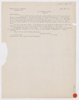 Letter to Harvey Cushing, February 9, 1910