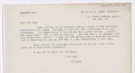Letter to Thomas R. Boggs, July 22, 1919