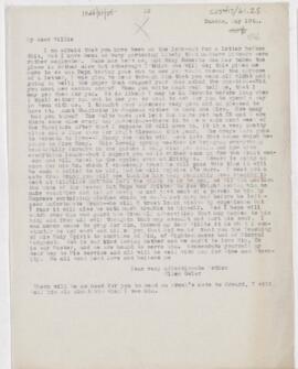 Letter to William Osler, May 10, 1866