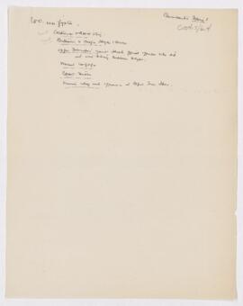 Cushing's notes on Osler