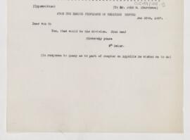 Letter to John Woolman Churchman, January 25, 1907