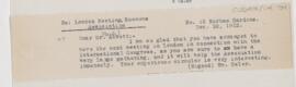 Letter to Maude E. Abbott, December 18, 1912