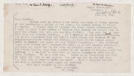 Letter to Edward A. Sharpey Schäfer, January 16, 1884