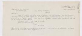Letter to Harvey Cushing, February 2, 1915