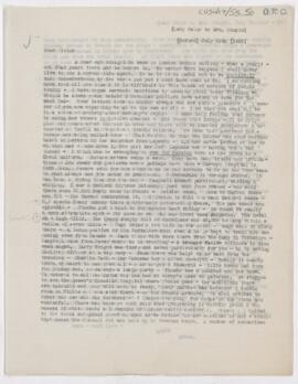 Letter to Susan Revere Chapin, July 30, 1915