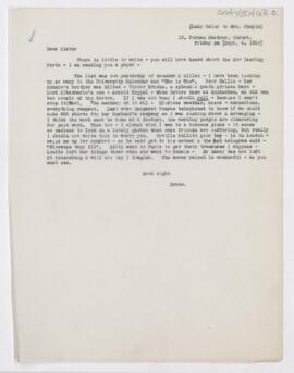Letter to Susan Revere Chapin, September 4, 1914
