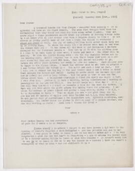 Letter to Susan Revere Chapin, November 23, 1915