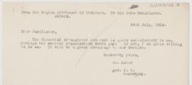 Letter to John Young Walker MacAlister, July 14, 1913