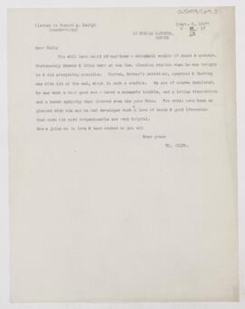 Letter to Howard Atwood Kelly, September 6, 1917