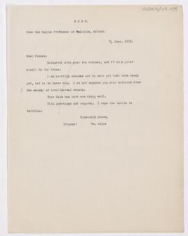 Letter to Anson Phelps Stokes, June 7, 1915