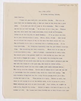 Letter to Henry Barton Jacobs, December 10, 1915