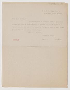 Letter to Margaret E. Charlton, March 17, 1905