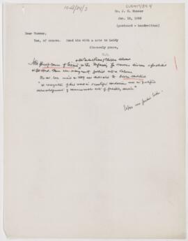 Letter to John H. Musser, January 10, 1888
