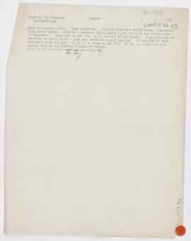 Letter to Harvey Cushing, February 5, 1909