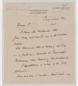 Letter to Harvey Cushing, May 8, 1925