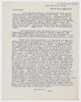 Letter to Susan Revere Chapin, August 7, 1916