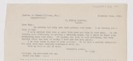 Letter to Edward F. Milburn, November 11, 1905