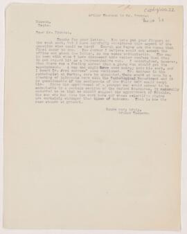 Letter to Mr. Provost, December 10, 1903