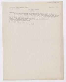 Letter to Edward F. Milburn, November 24, 1916