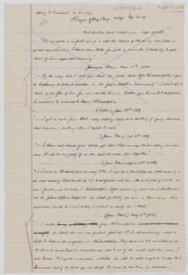 Cushing's notes, 1888-1890