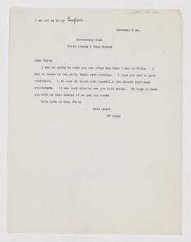 Letter to James William White, (February 2, 1906 ?)