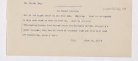 Letter to Henry Barton (?) Jacobs, June 16, 1917