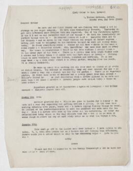 Letter to Mrs. John Revere