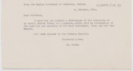 Letter to Fielding Hudson Garrison, October 2, 1914