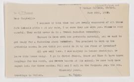Letter to Campbell Palmer Howard, June 29, 1906