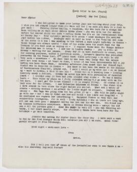 Letter to Susan Revere Chapin, May 3, 1916