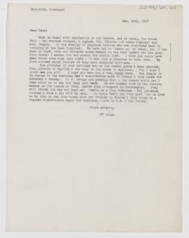 Letter to Mabel Brewster, December 26, 1917