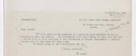 Letter to John Lynn Thomas, April 7, 1916