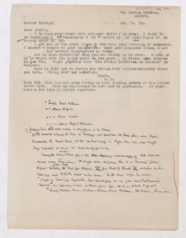 Letter to Thomas Archibald Malloch, July 24, 1918