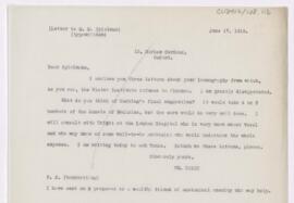 Letter to Marion Harry Spielmann, June 17, 1919