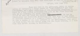 Letter to Arnold Carl Klebs, June 20, 1912