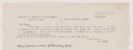 Letter to Edward F. Milburn, December 31, 1904