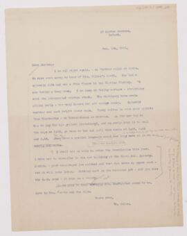 Letter to Henry Barton Jacobs, February 4, 1910