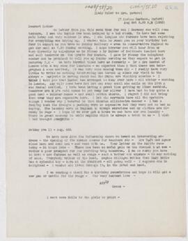Letter to Mrs. John Revere