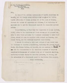 Letter to Arthur James Balfour, (April 1919 ?)