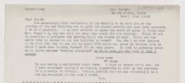 Letter to John Ruhrah, November 22, 1908