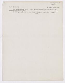 Letter to Thomas Archibald (?) Malloch, September 22, 1915