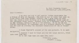 Letter to James R. Chadwick, January 19, 1905