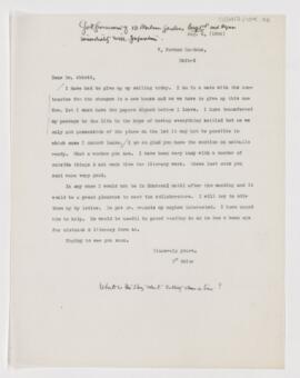 Letter to Maude E. Abbott, August 4, 1906