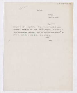 Letter to James William White, November 18, 1915